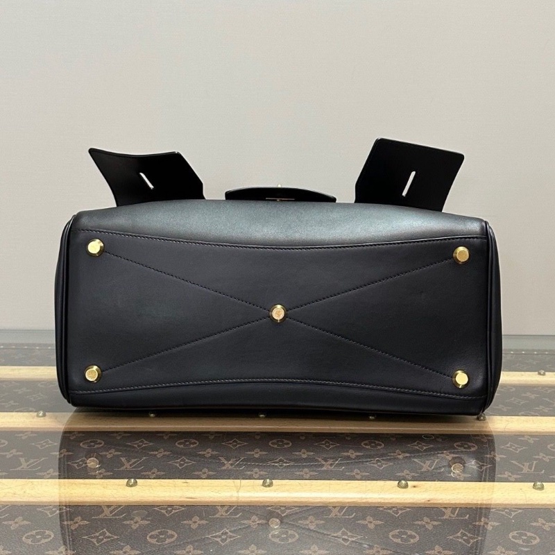 BALENCIAGA Bel Air 中號黑金手提肩背包 36*25*14 98新配件塵袋-4