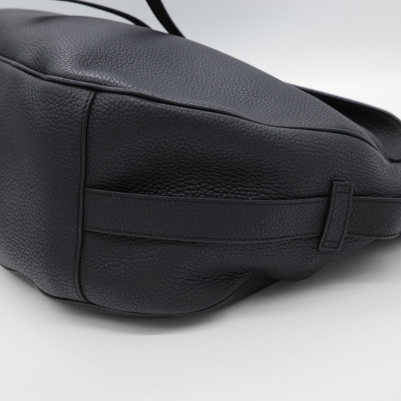 Dior 迪奧 Saddle Soft 黑色 粒面小牛皮 肩背包-8
