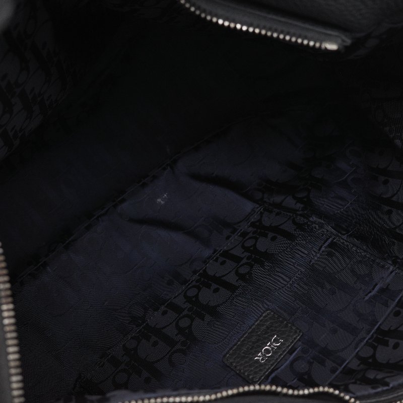 Dior 迪奧 Saddle Soft 黑色 粒面小牛皮 肩背包-12