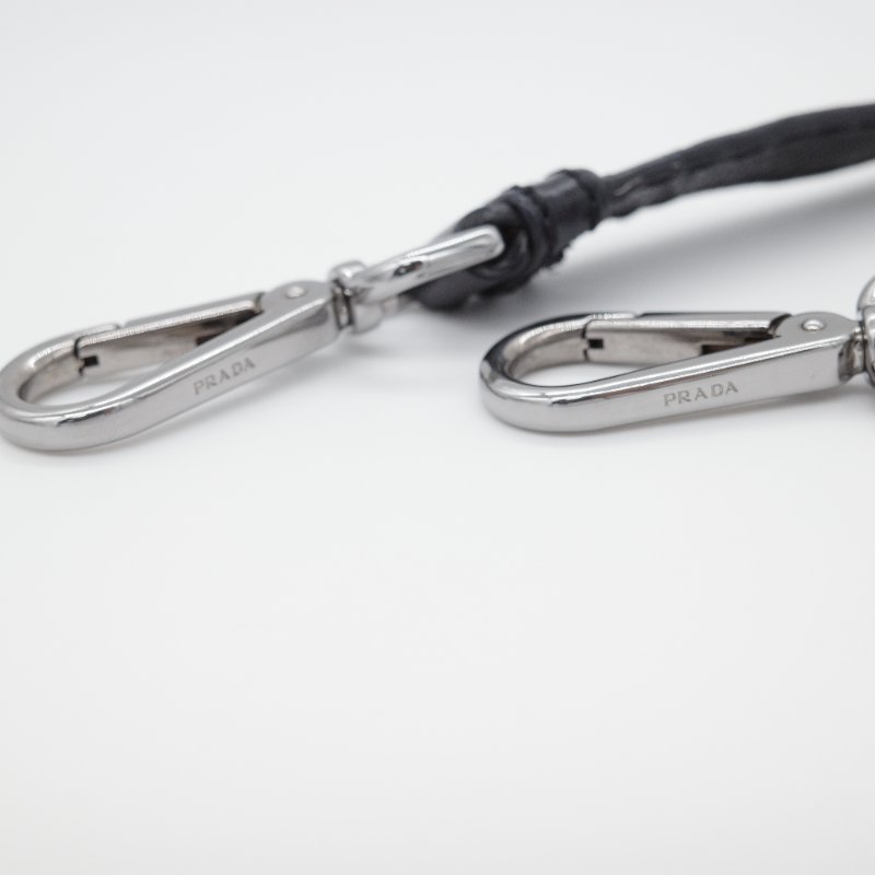 Prada 普拉達 復古 黑色 皺褶 牛皮 托特包 單肩包 斜背包 手提包-19