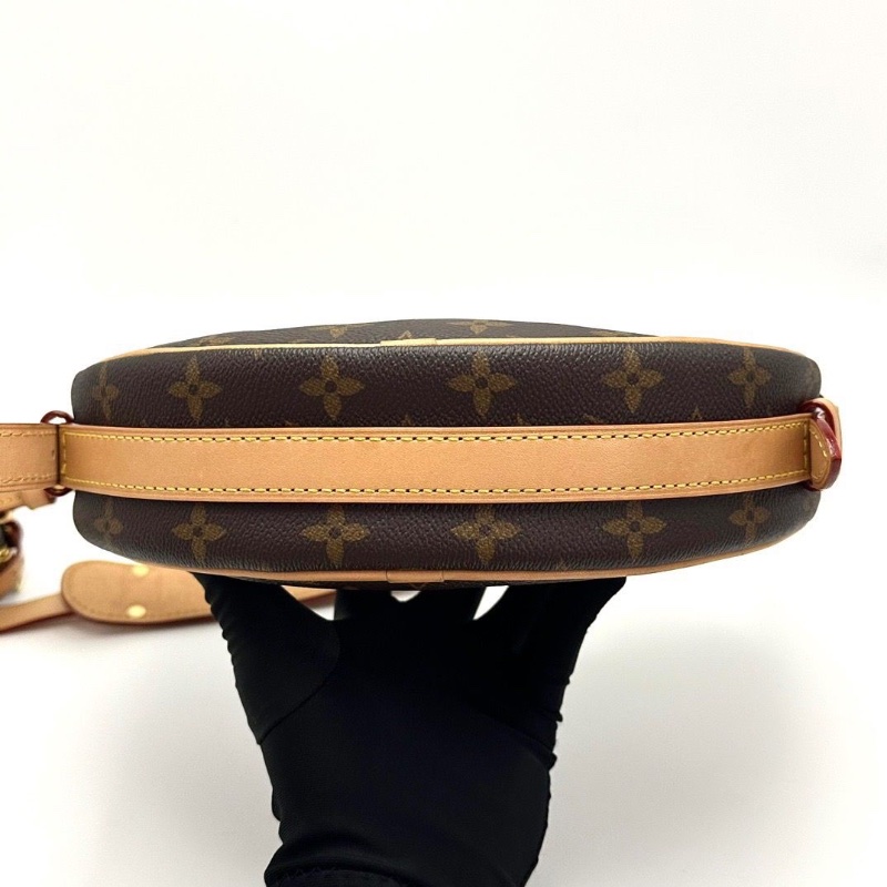 Lv 經典老花croissant肩背斜背包豌豆子母包芯片款25*15*5 98新配件塵袋-5