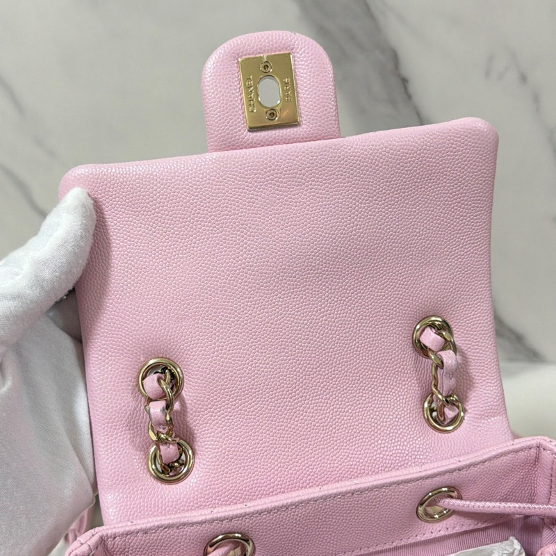 新年粉紅 業績長紅📈 香奈兒 薩爾茲堡 mini 粉 晶片款-19