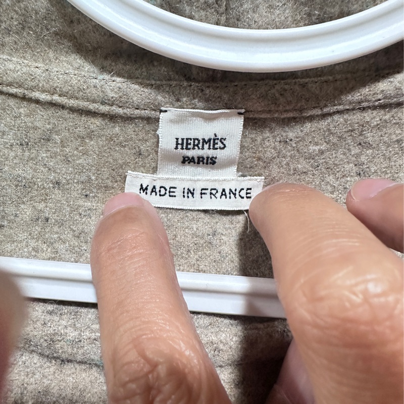 Hermes 愛瑪仕 連帽外套 圍巾上衣 100%喀什米爾羊毛-9