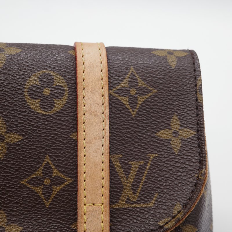 Louis Vuitton路易威登 Pochette Marelle 老花帆布 牛皮 多功能腰包 斜背包 手拿包-7