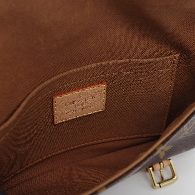 Louis Vuitton路易威登 Pochette Marelle 老花帆布 牛皮 多功能腰包 斜背包 手拿包-8