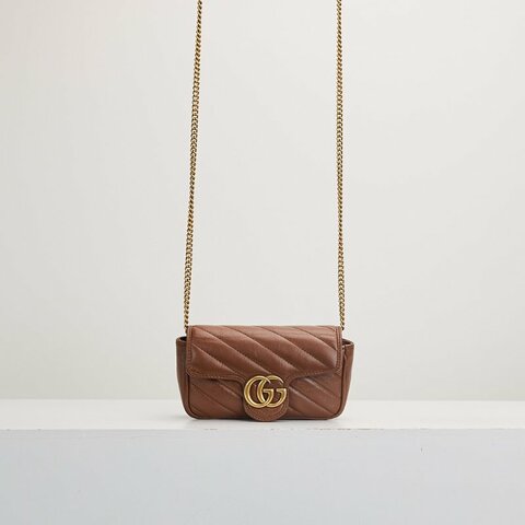 二手Gucci marmont supermini 焦糖