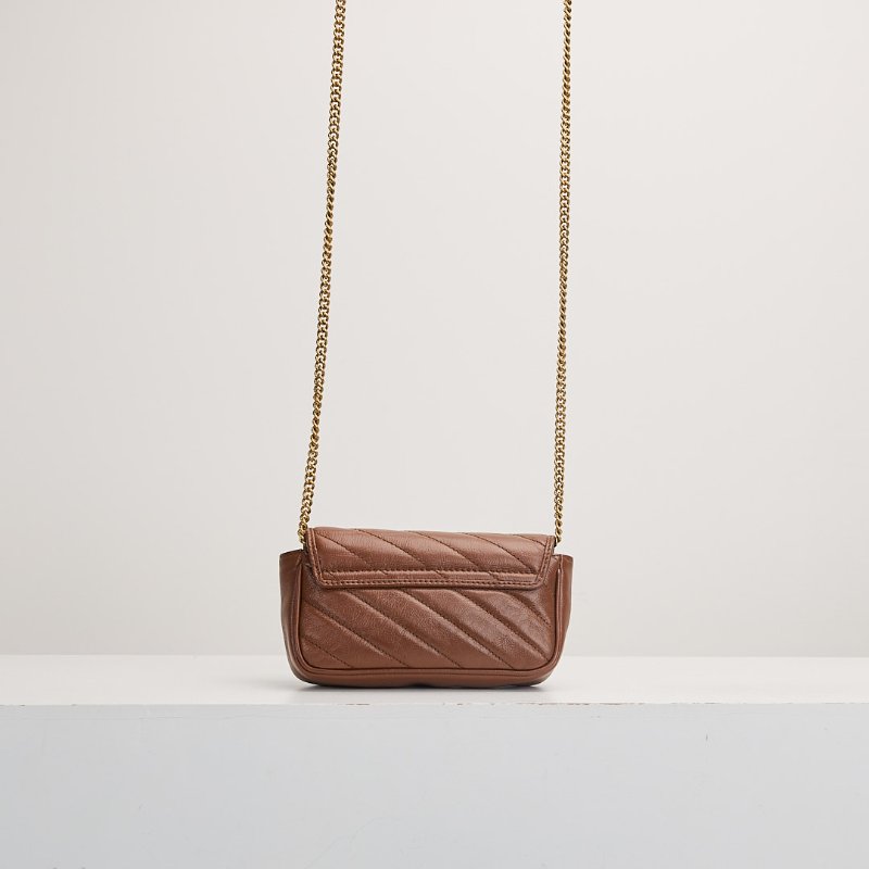 二手Gucci marmont supermini 焦糖-1
