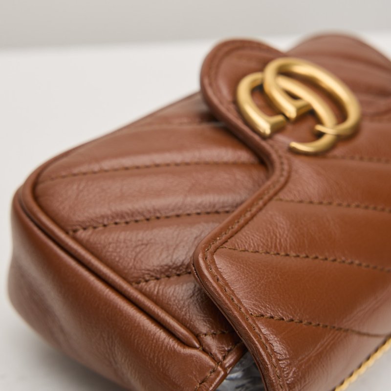 二手Gucci marmont supermini 焦糖-3