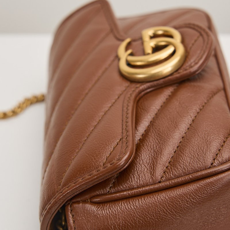 二手Gucci marmont supermini 焦糖-4