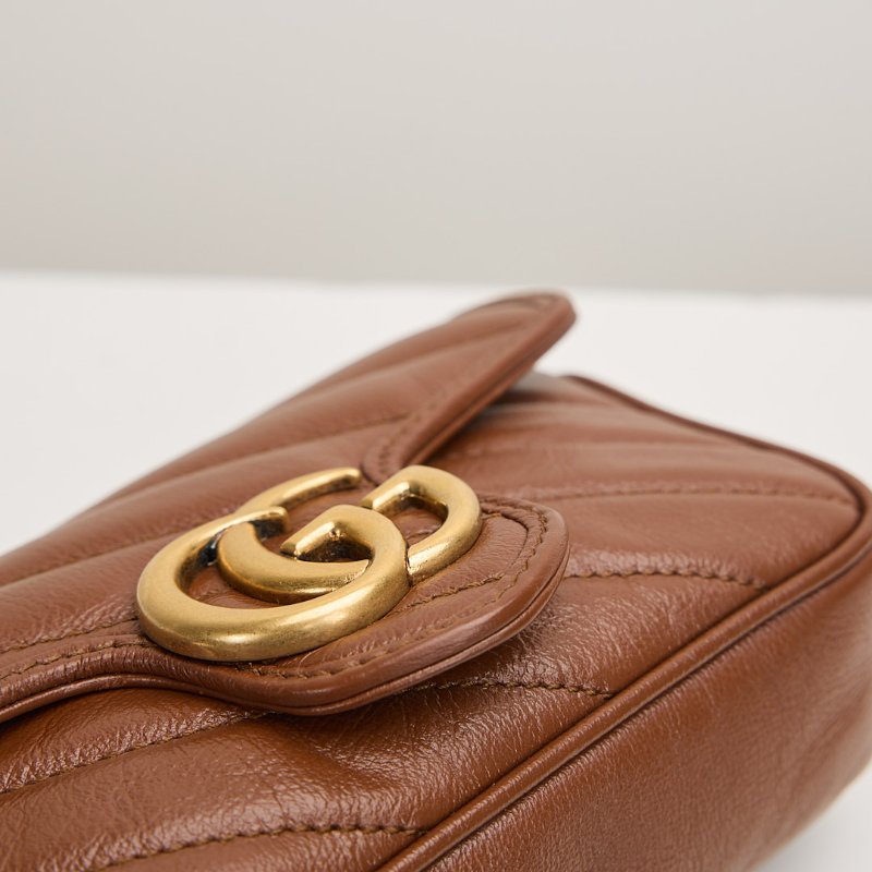 二手Gucci marmont supermini 焦糖-5