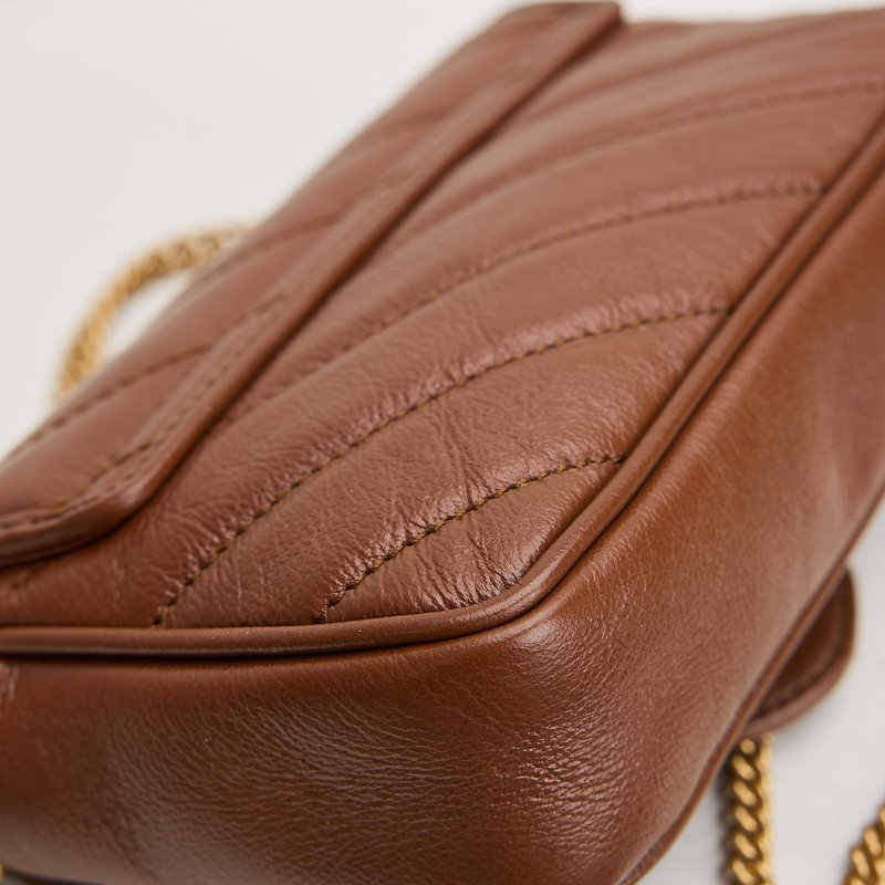 二手Gucci marmont supermini 焦糖-10