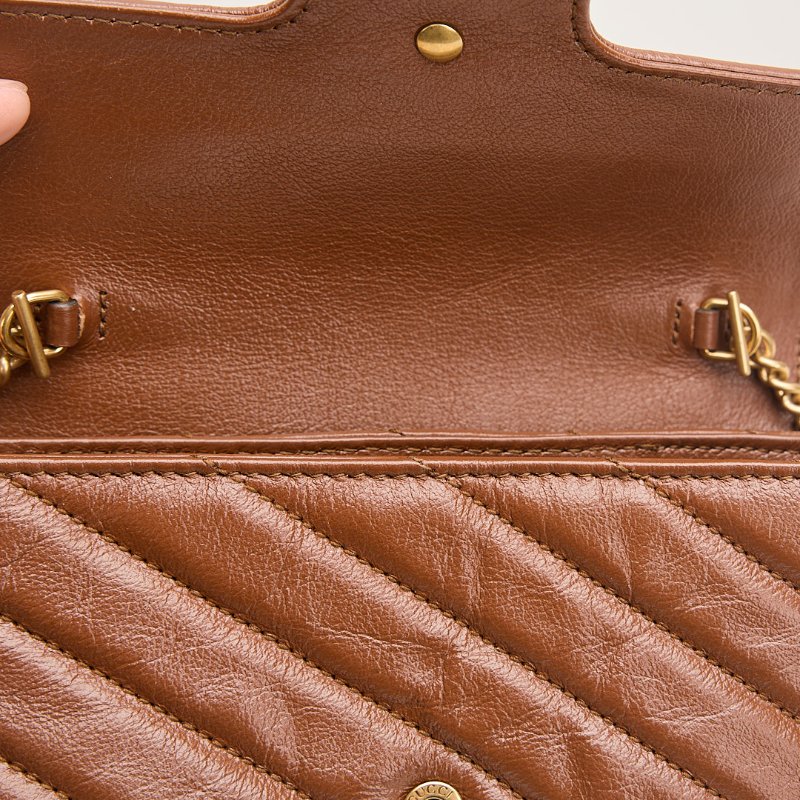二手Gucci marmont supermini 焦糖-14