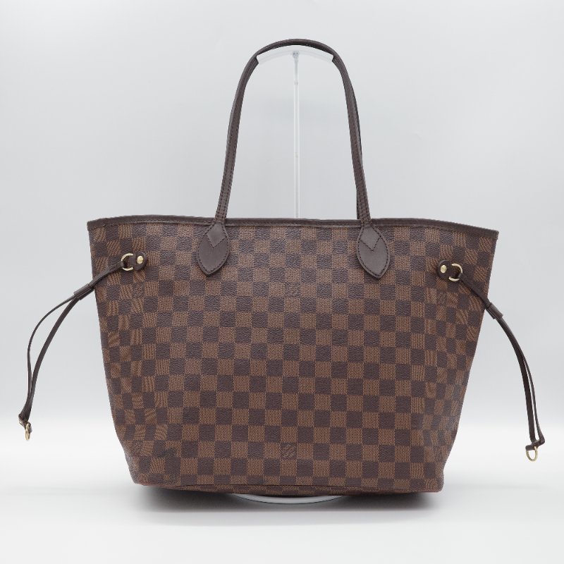 Louis Vuitton路易威登Neverfull MM 棋盤格托特包-0