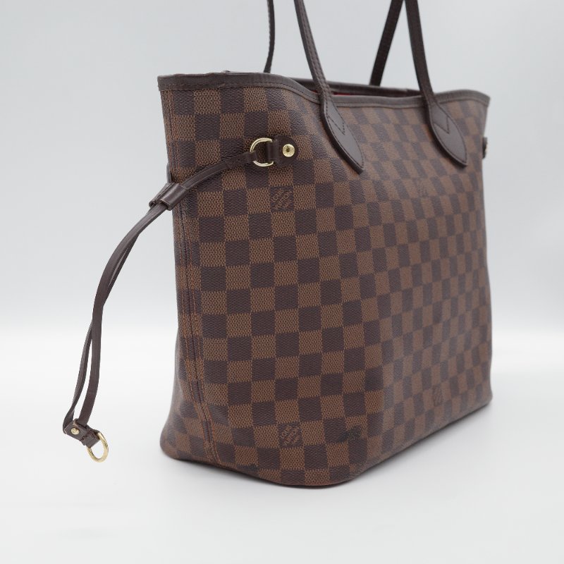 Louis Vuitton路易威登Neverfull MM 棋盤格托特包-1