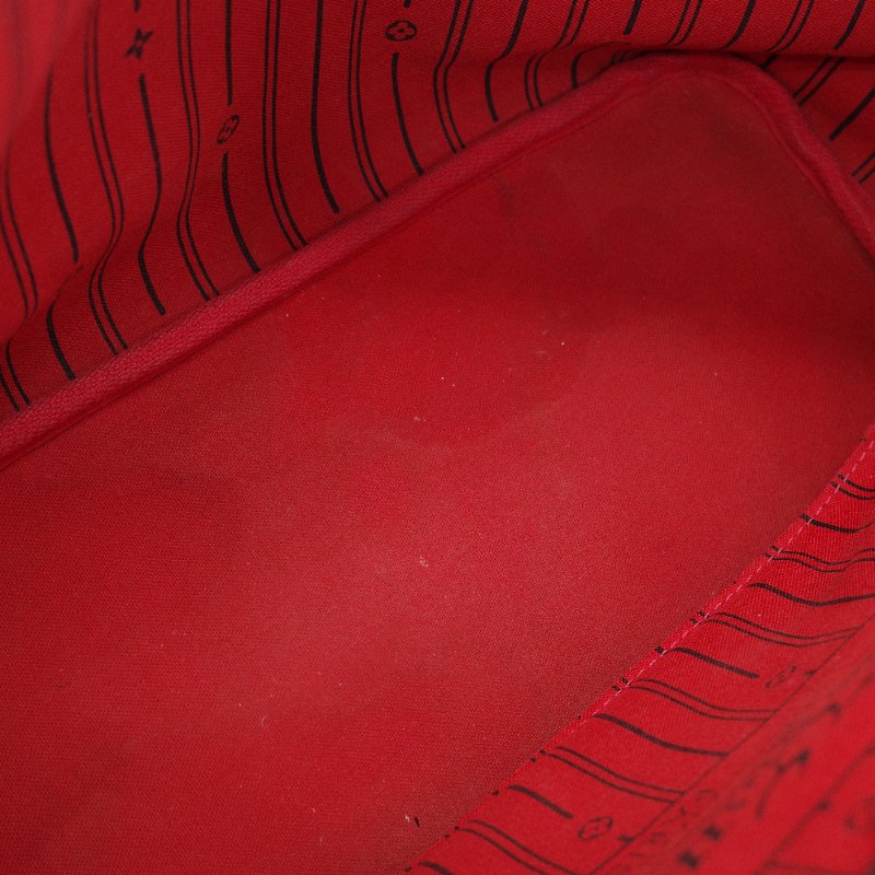 Louis Vuitton路易威登Neverfull MM 棋盤格托特包-18