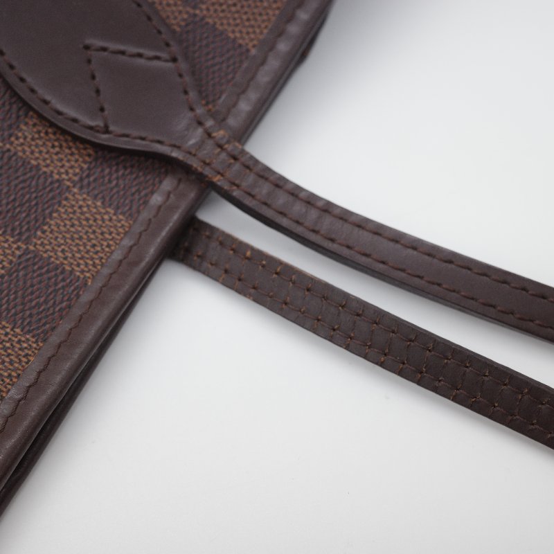 Louis Vuitton路易威登Neverfull MM 棋盤格托特包-20