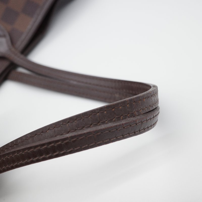 Louis Vuitton路易威登Neverfull MM 棋盤格托特包-21