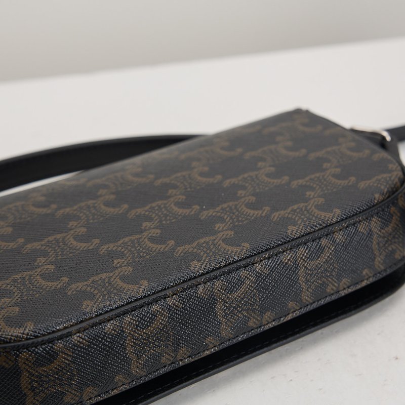 二手Celine 新款凱旋門銀扣斜背包-8