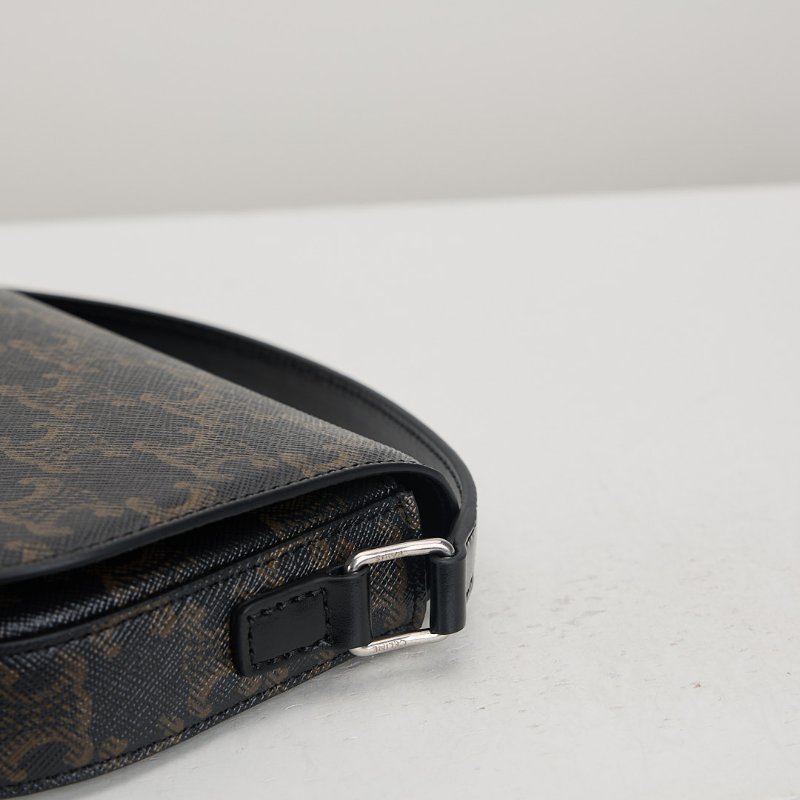 二手Celine 新款凱旋門銀扣斜背包-11