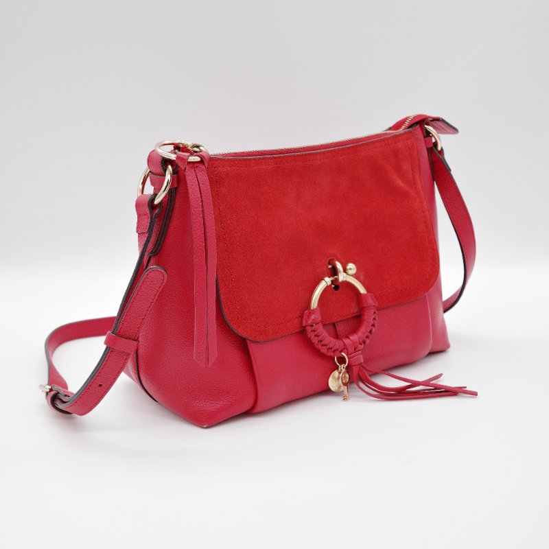 See by Chloé 蔻依副線 Joan 牛皮 麂皮 手提斜背兩用包-1