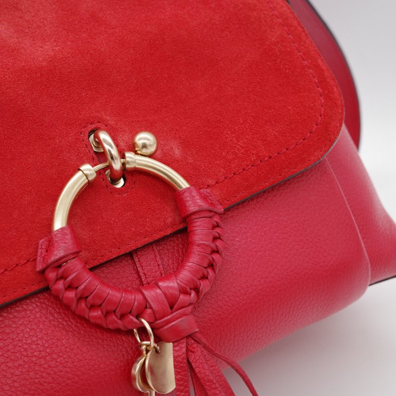 See by Chloé 蔻依副線 Joan 牛皮 麂皮 手提斜背兩用包-6