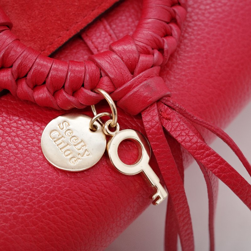 See by Chloé 蔻依副線 Joan 牛皮 麂皮 手提斜背兩用包-14