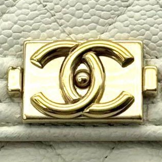 🌷Chanel Boy 米白色短夾｜經典花紋✦fufu style 精品✦ 氣質款｜-21