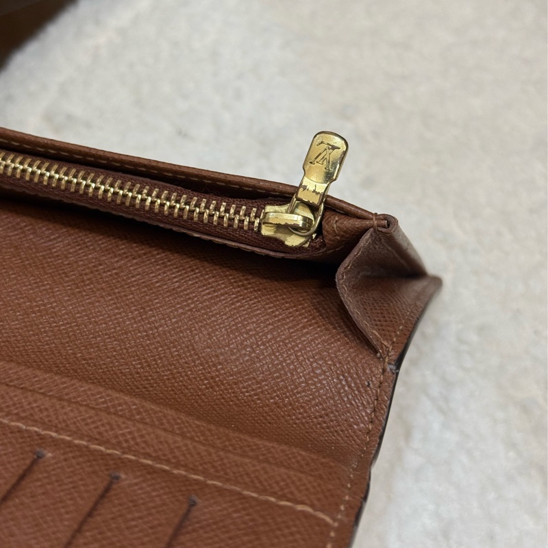 （閒置品）Lv經典老花對開長夾 專櫃約兩萬-7