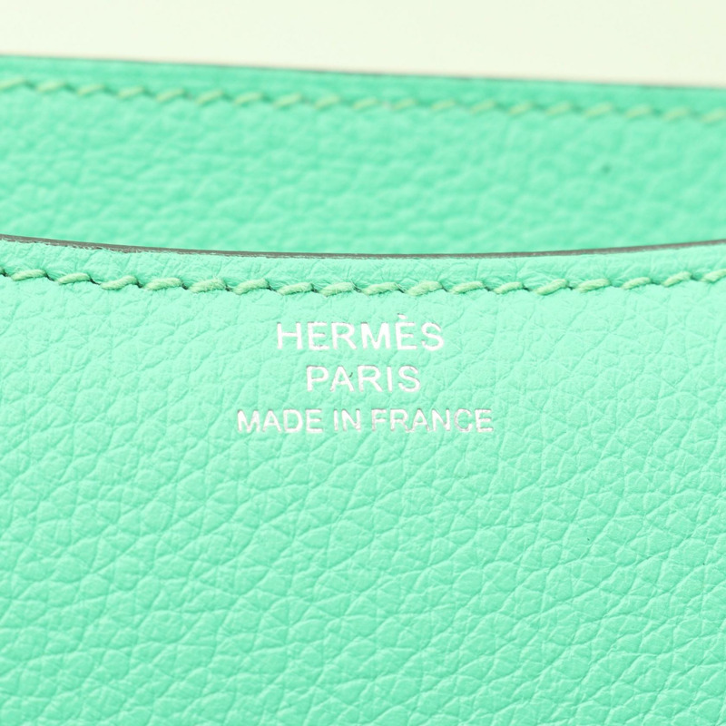 愛馬仕 Constance 3 Mini Verso 單肩包 B Evercolor 皮革 Vert Comic SHW-3