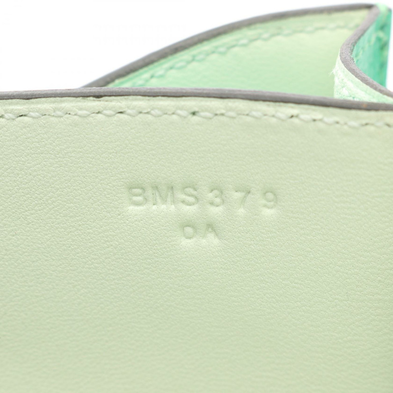 愛馬仕 Constance 3 Mini Verso 單肩包 B Evercolor 皮革 Vert Comic SHW-4