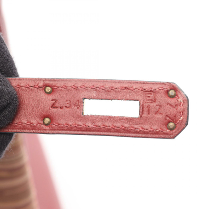 愛馬仕 Kelly 32 肩背包 E Vibrato Chamonix 皮革 波爾多紅色 GHW 二手-4