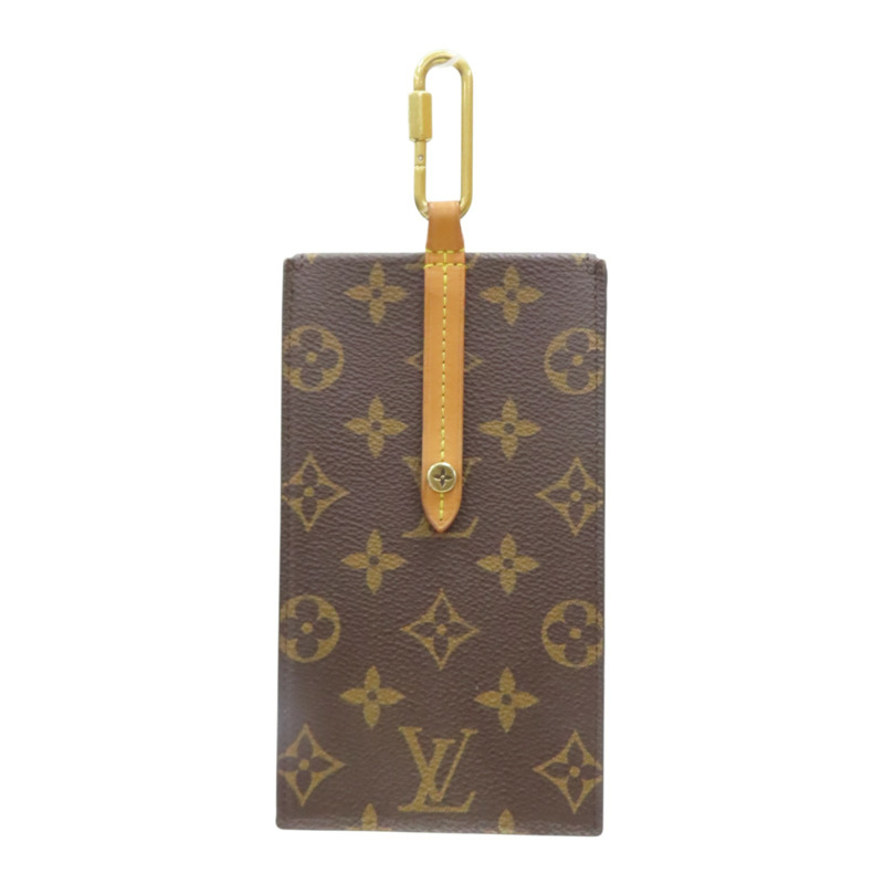 棕色 原花帆布 Box Phone Case 手機包【LOUIS VUITTON LV 路易威登】 M68523-1