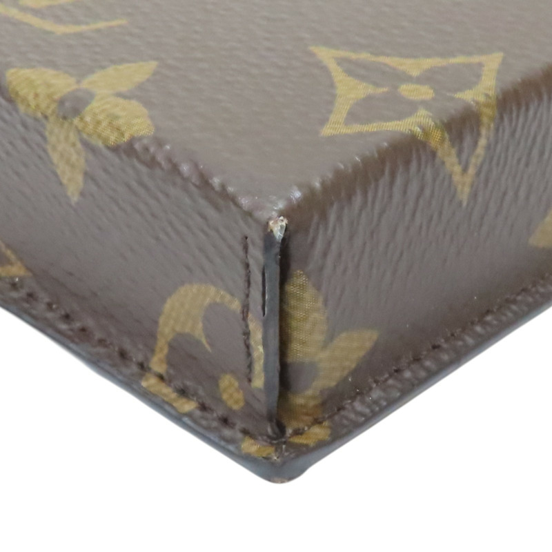 棕色 原花帆布 Box Phone Case 手機包【LOUIS VUITTON LV 路易威登】 M68523-7