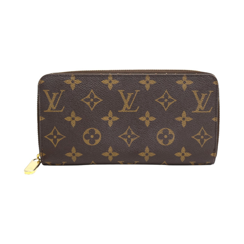 棕色 原花帆布 拉鍊 長夾 M42616【LOUIS VUITTON LV 路易威登】 M42616-0