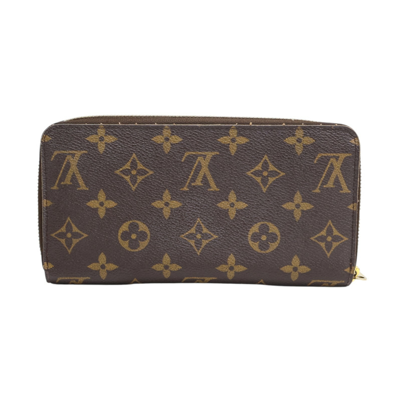 棕色 原花帆布 拉鍊 長夾 M42616【LOUIS VUITTON LV 路易威登】 M42616-1