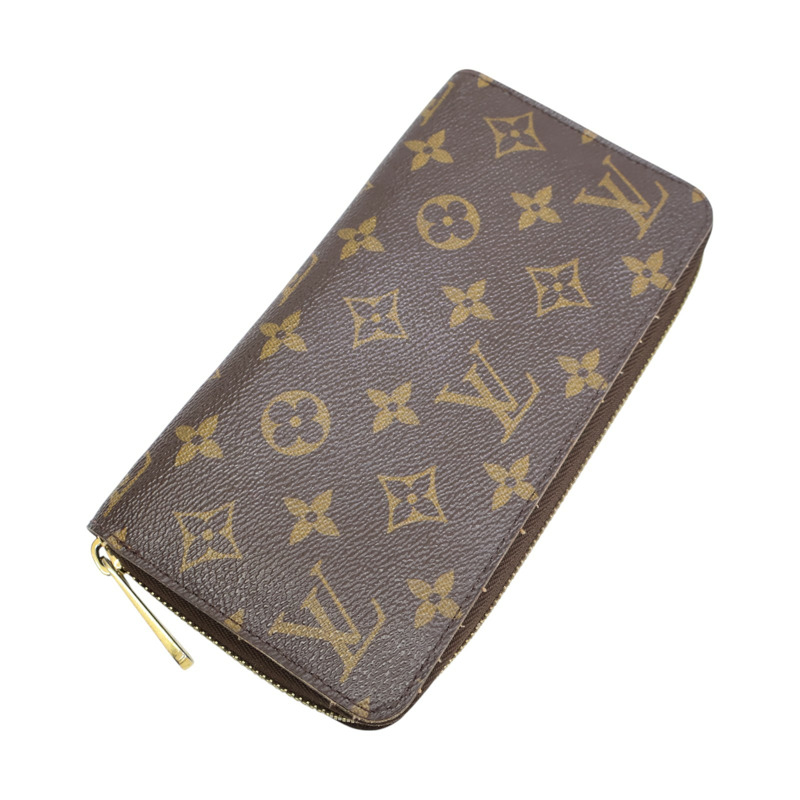 棕色 原花帆布 拉鍊 長夾 M42616【LOUIS VUITTON LV 路易威登】 M42616-3