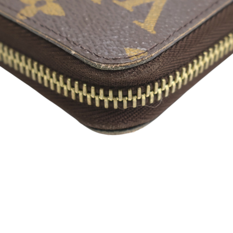 棕色 原花帆布 拉鍊 長夾 M42616【LOUIS VUITTON LV 路易威登】 M42616-11