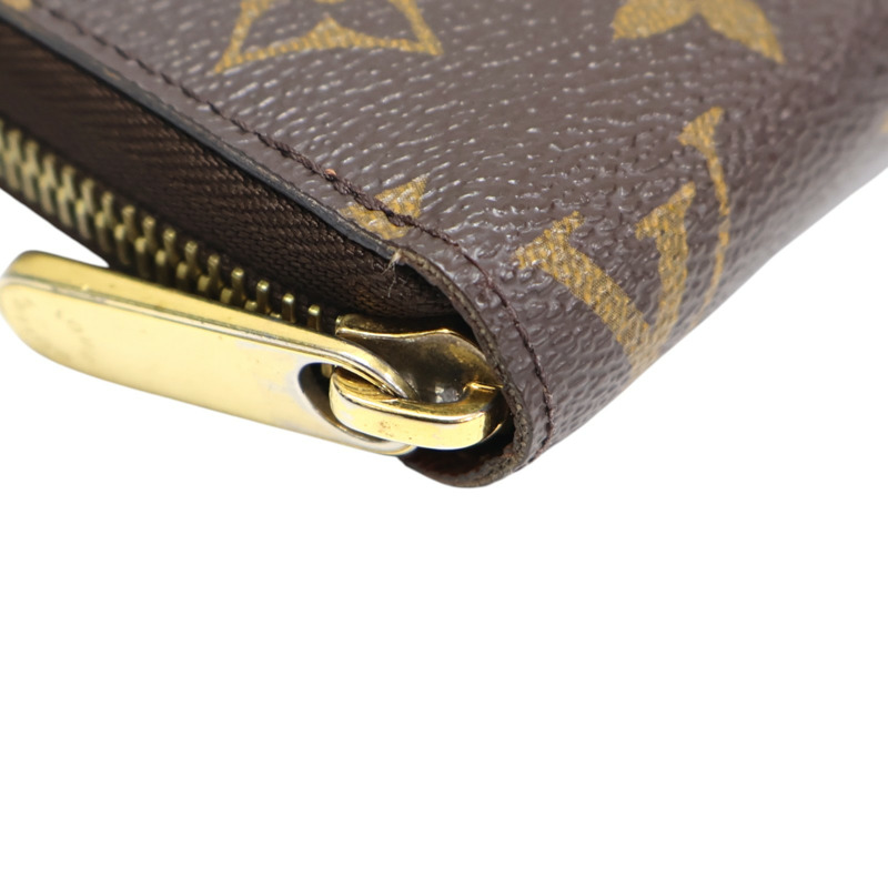 棕色 原花帆布 拉鍊 長夾 M42616【LOUIS VUITTON LV 路易威登】 M42616-14