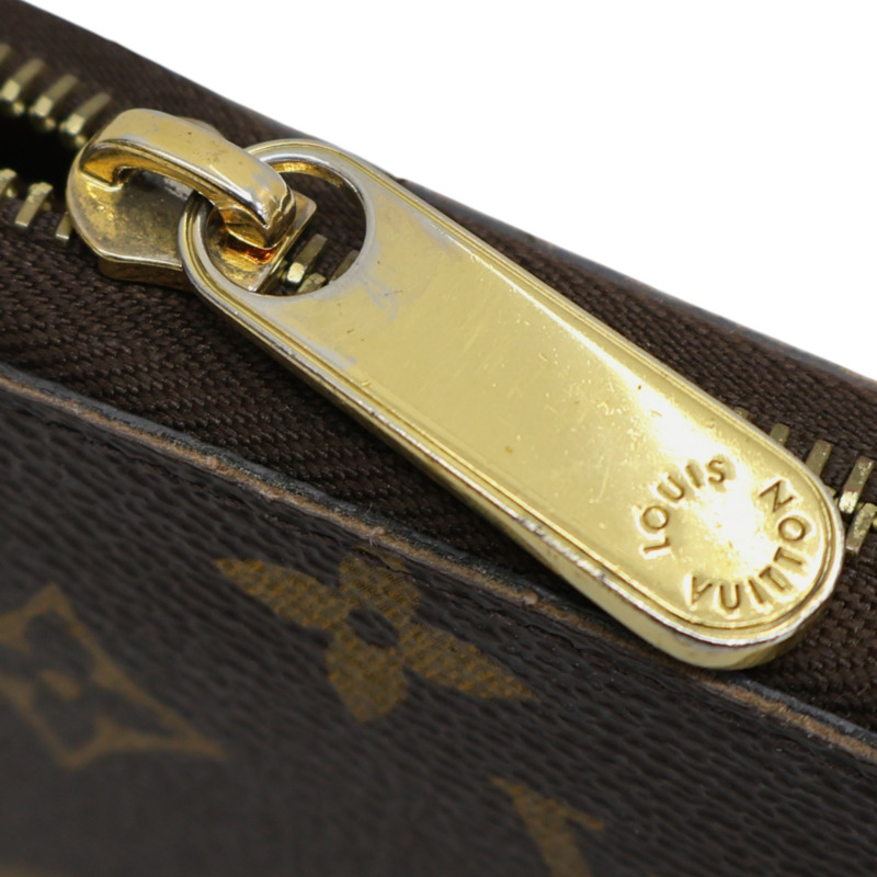 棕色 原花帆布 拉鍊 長夾 M42616【LOUIS VUITTON LV 路易威登】 M42616-15