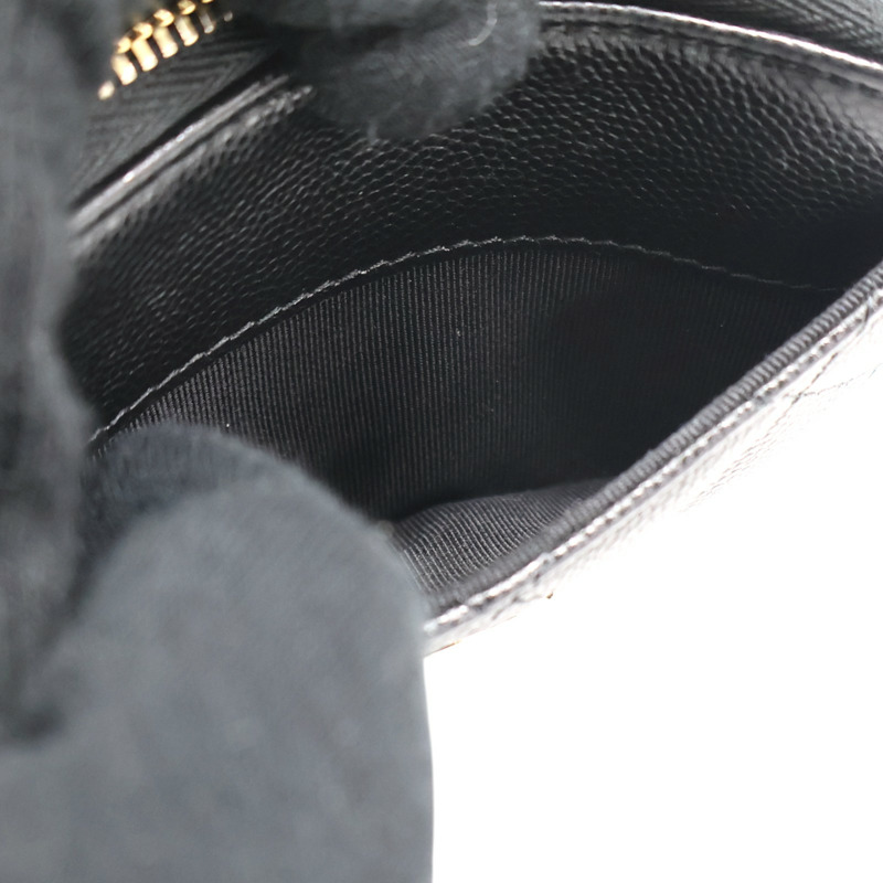 黑色 菱格紋 牛皮 Mini Flap 拉鍊 零錢包 AP2061 無卡【CHANEL 香奈兒】 AP2061-5