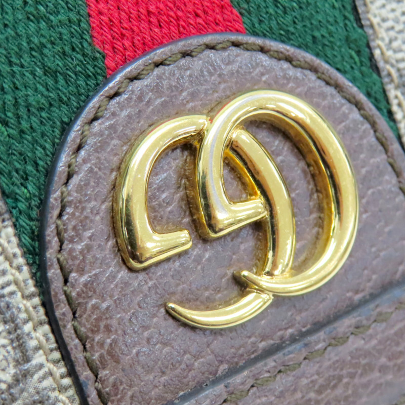 棕色 GG supreme帆布 Ophidia GG拉鍊長夾【GUCCI 古馳】 523154-6