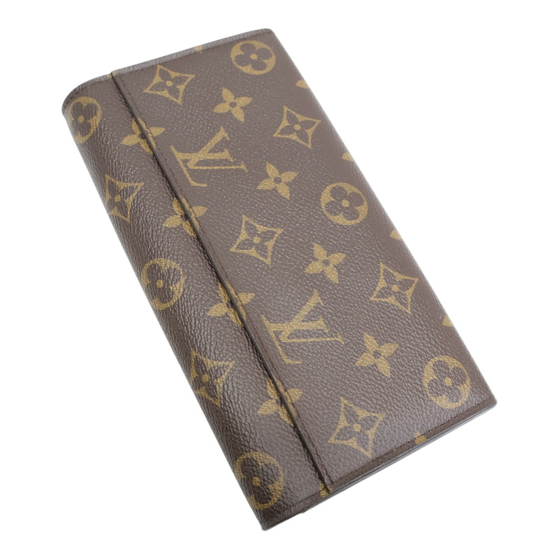 棕色 原花帆布 扣式 長夾 M60531【LOUIS VUITTON LV 路易威登】 M60531-3