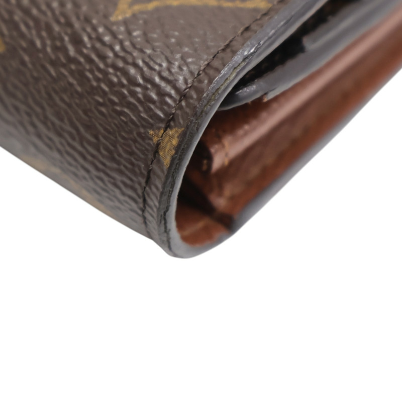 棕色 原花帆布 扣式 長夾 M60531【LOUIS VUITTON LV 路易威登】 M60531-13