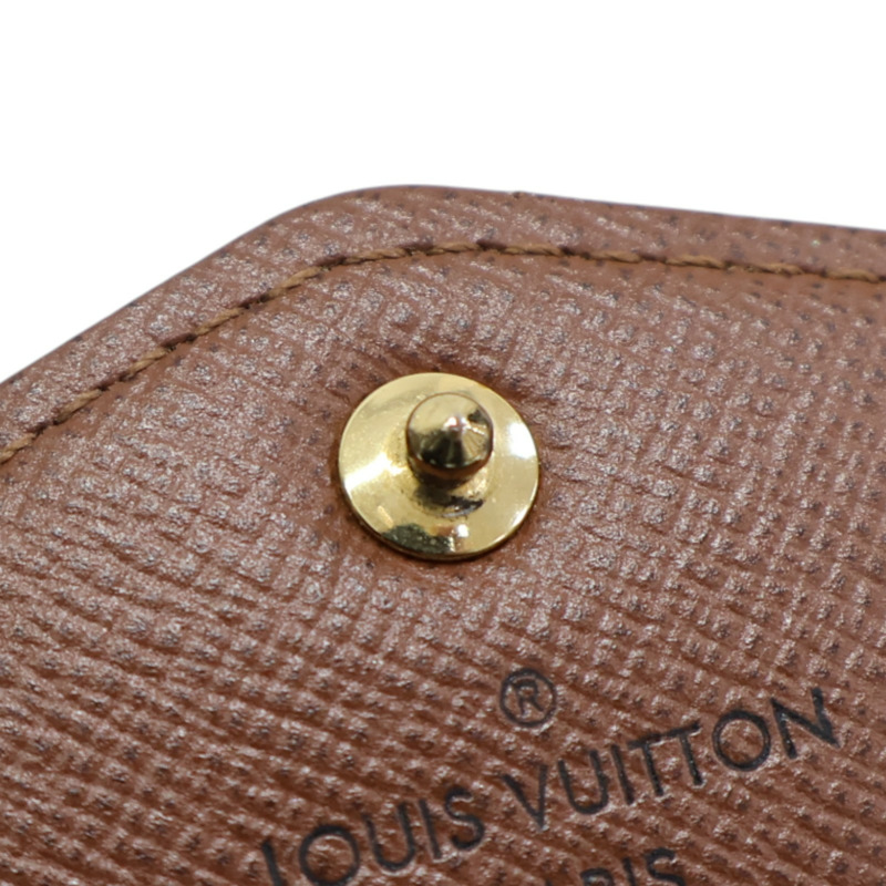 棕色 原花帆布 扣式 長夾 M60531【LOUIS VUITTON LV 路易威登】 M60531-17