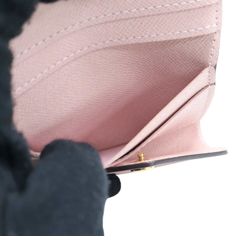 棕色 原花帆布 Zoe 扣式 三折 短夾 M62933【LOUIS VUITTON LV 路易威登】 M62933-6