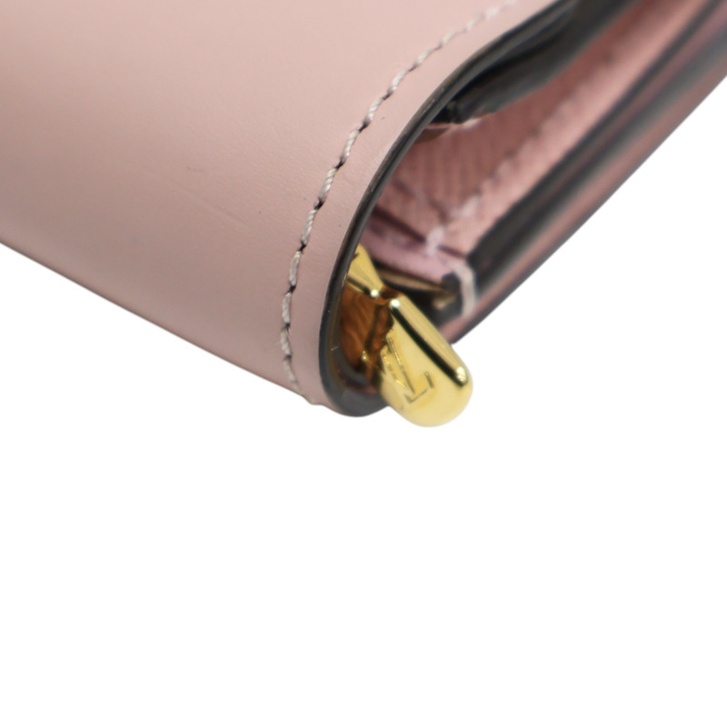 棕色 原花帆布 Zoe 扣式 三折 短夾 M62933【LOUIS VUITTON LV 路易威登】 M62933-14