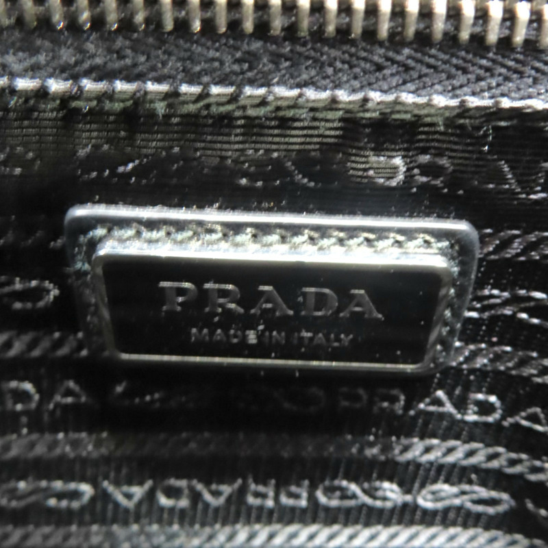 黑色 牛皮 購物 手提包【PRADA 普拉達】 2VG113-8