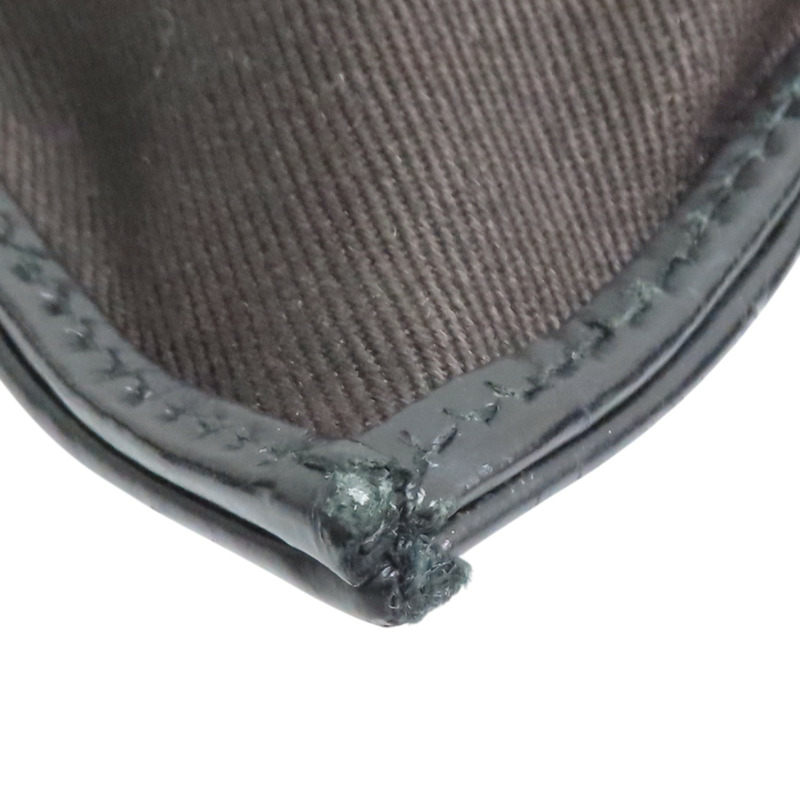 黑/棕色 牛皮 帆布COCO print chain 鏈帶 肩背包【CHANEL 香奈兒】-13