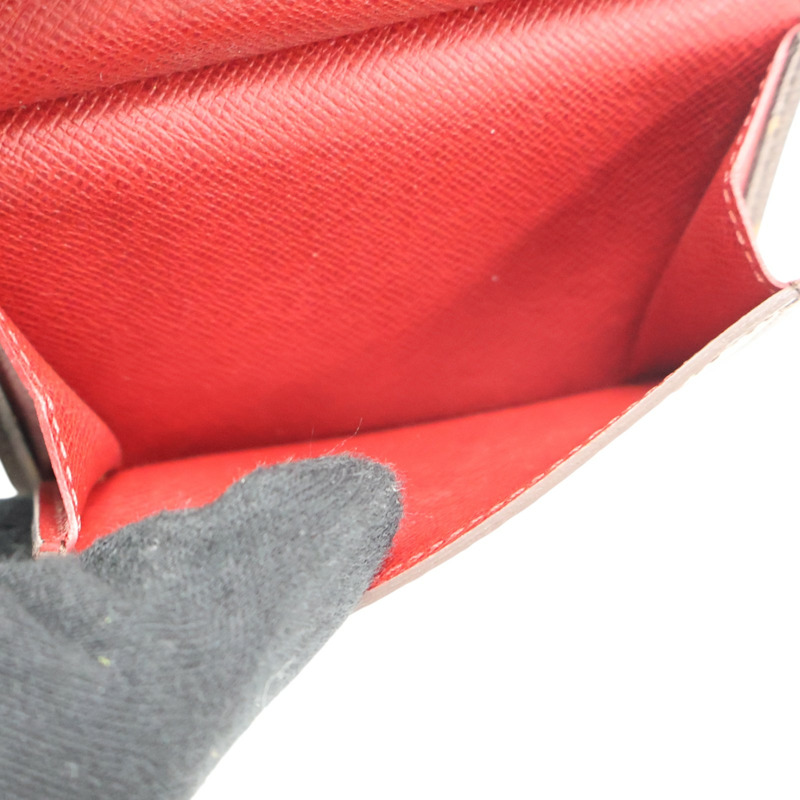 棕色 原花帆布 Portefeiulle Marie 扣式 短夾 M93802【LOUIS VUITTON LV 路易威登】 M93802-5