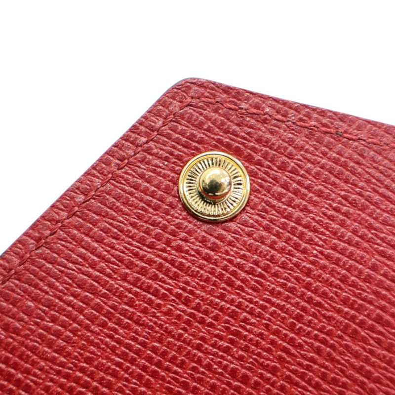 棕色 原花帆布 Portefeiulle Marie 扣式 短夾 M93802【LOUIS VUITTON LV 路易威登】 M93802-16